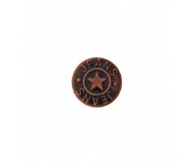 Bouton jeans métal pied étoile 18 mm - Prym cuivre marron sperenza