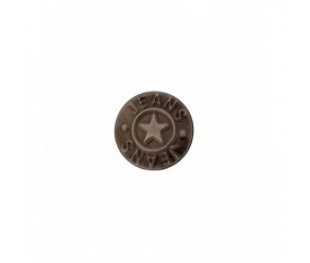 Bouton jeans métal pied étoile 18 mm - Prym acier noir sperenza