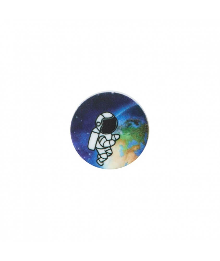 Bouton Astronaute polyester à queue 18mm - Prym BLEU TERRE SPERENZA