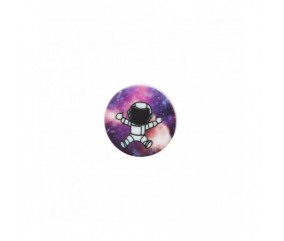 Bouton Astronaute polyester à queue 18mm - Prym VIOLET ESPACE SPERENZA