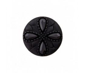 Bouton Polyester Noir motif à queue 15 à 28mm - Prym