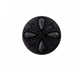 Bouton Polyester Noir motif à queue 15 à 28mm - Prym