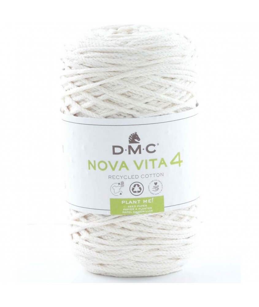 Coton recyclé macramé NOVA VITA 4 (250gr) ! - Dmc - certifié Oeko-Tex Coton recyclé macramé NOVA VITA 4 (250gr) ! - Dmc - certifié Oeko-Tex