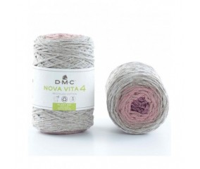 Coton recyclé macramé NOVA VITA 4 chiné (250gr) ! - Dmc - certifié Oeko-Tex rose sperenza