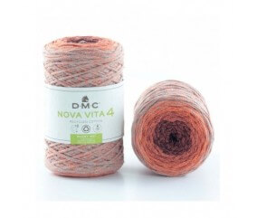 Coton recyclé macramé NOVA VITA 4 chiné (250gr) ! - Dmc - certifié Oeko-Tex orange sperenza