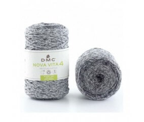 Coton recyclé macramé NOVA VITA 4 chiné (250gr) ! - Dmc - certifié Oeko-Tex gris sperenza