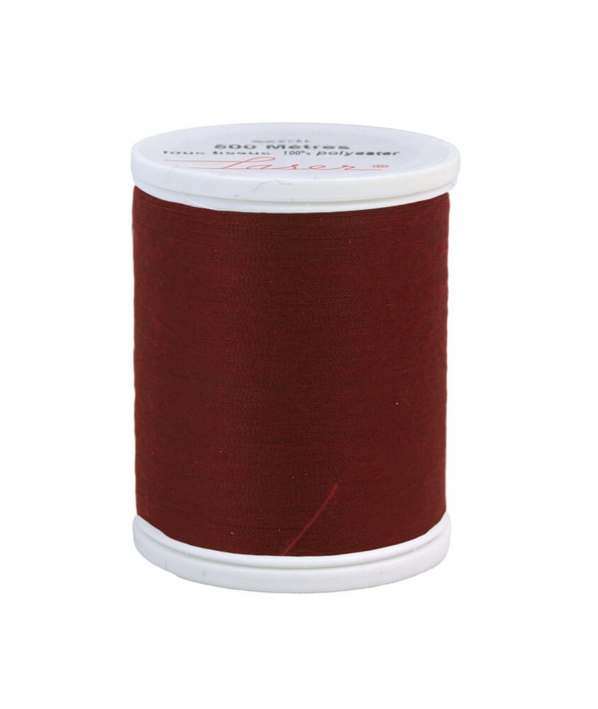 Fil 100% Polyester Lazer 500M Universel 37 coloris - Distrifil rouge sperenza