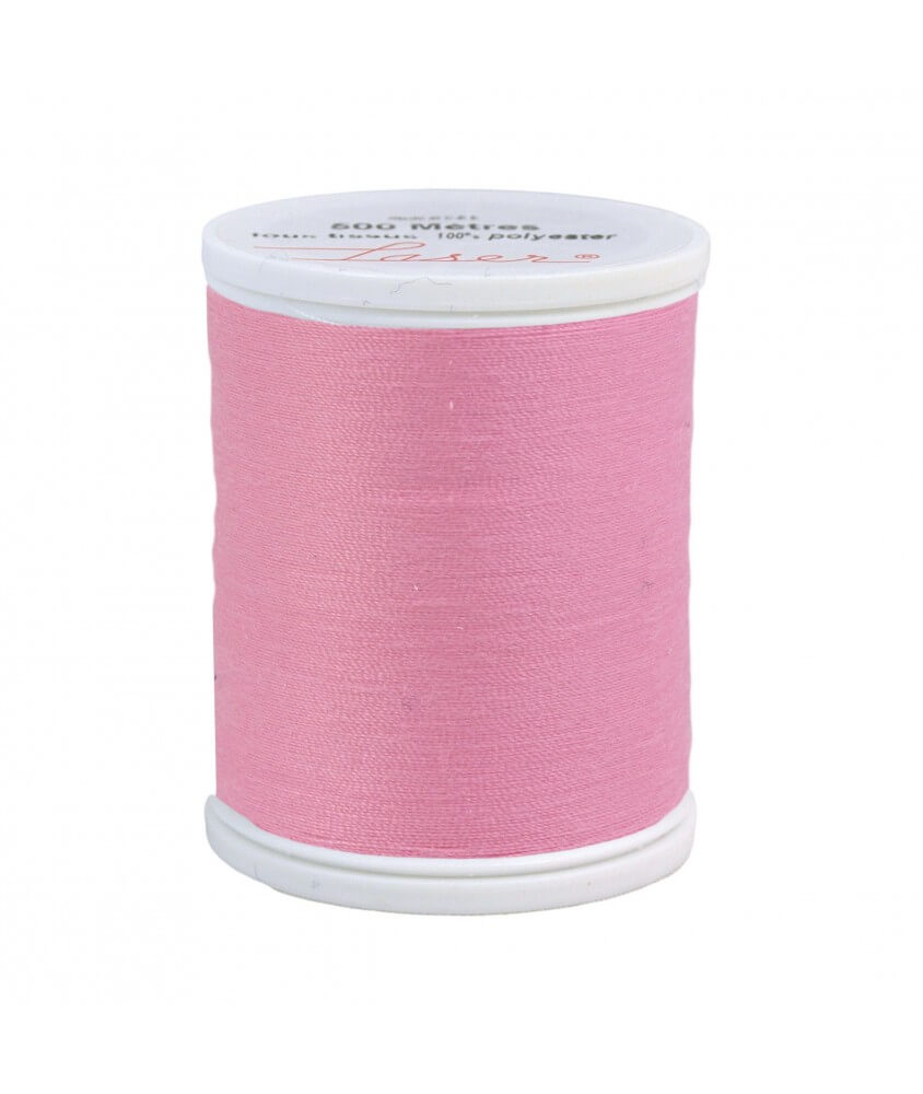 Fil 100% Polyester Lazer 500M Universel 37 coloris - Distrifil rose sperenza Fil 100% Polyester Lazer 500M Universel 37 coloris - Distrifil rose sperenza
