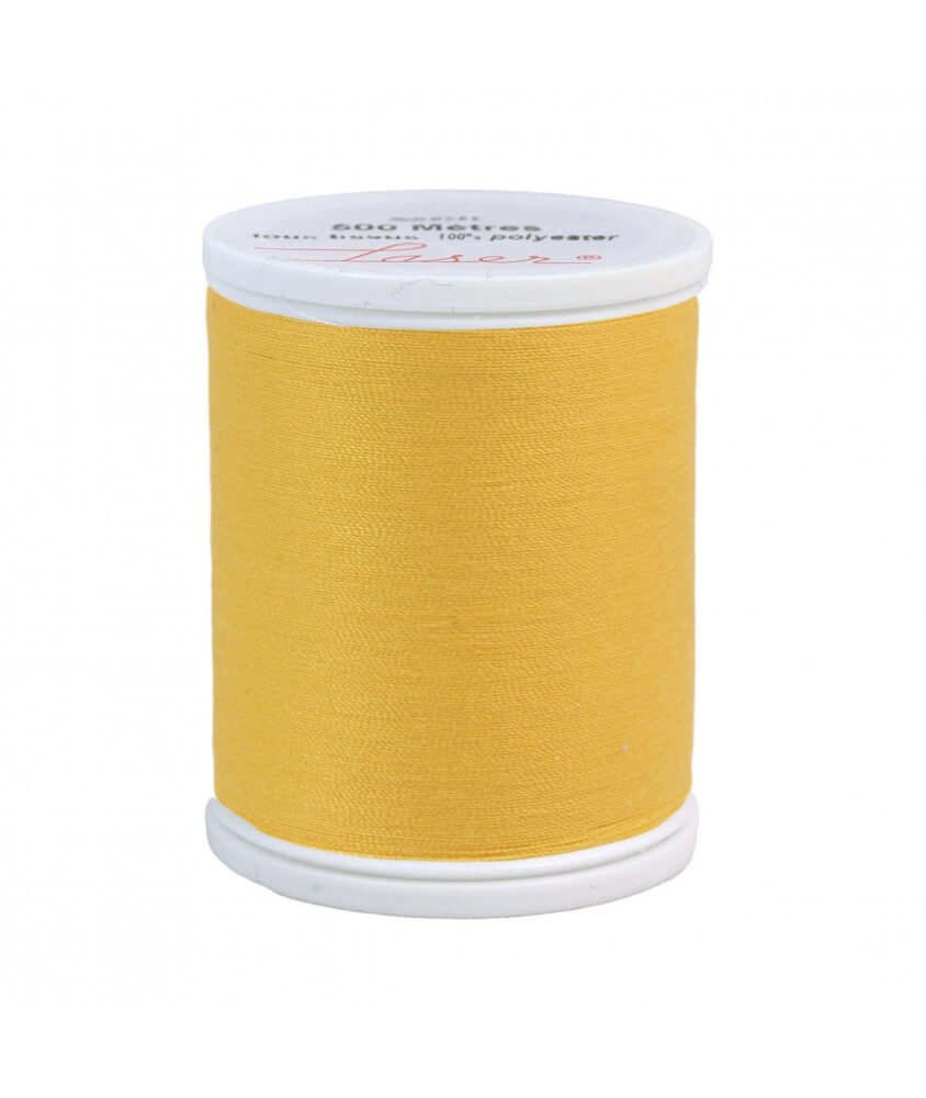 Fil 100% Polyester Lazer 500M Universel 37 coloris - Distrifil jaune sperenza Fil 100% Polyester Lazer 500M Universel 37 coloris - Distrifil jaune sperenza