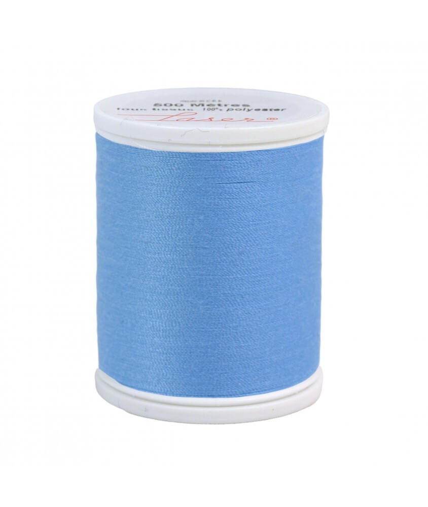Fil 100% Polyester Lazer 500M Universel 37 coloris - Distrifil bleu sperenza