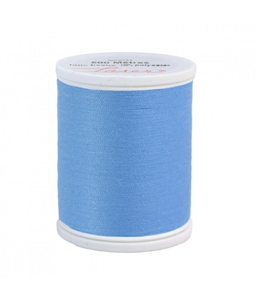 Fil 100% Polyester Lazer 500M Universel 37 coloris - Distrifil bleu sperenza