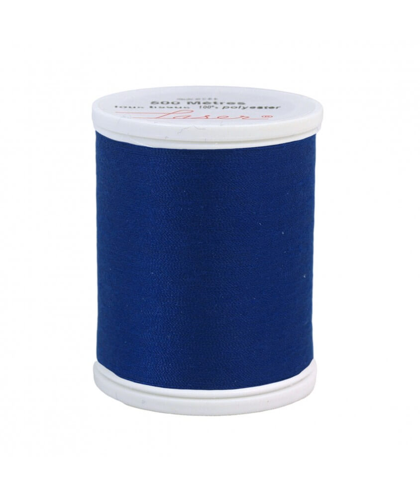 Fil 100% Polyester Lazer 500M Universel 37 coloris - Distrifil bleu sperenza