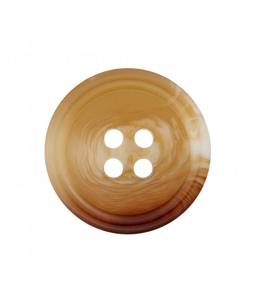 Boutons Polyester 4 trous 15mm X 4 - Prym beige sperenza