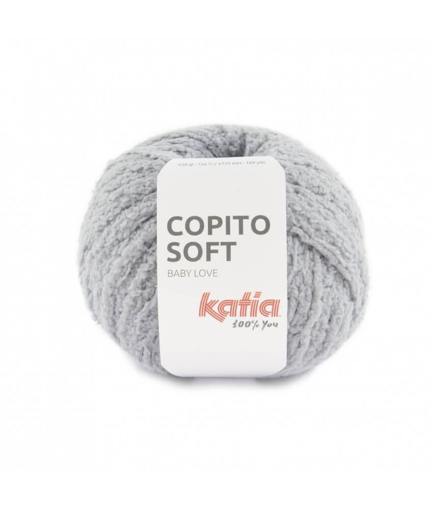 Laine bouclette COPITO SOFT - Katia gris sperenza Laine bouclette COPITO SOFT - Katia gris sperenza