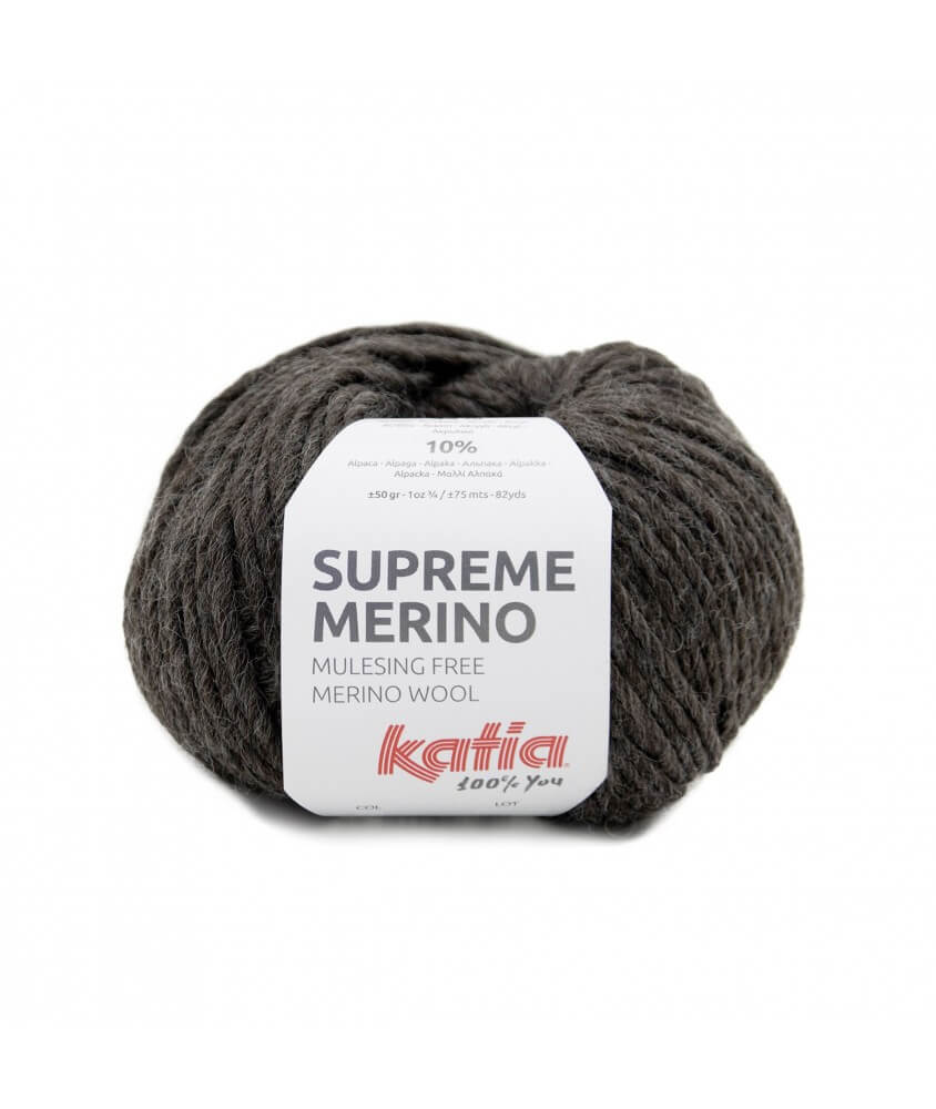 Pelote de laine Supreme Merno - Katia gris sperenza Pelote de laine Supreme Merno - Katia gris sperenza