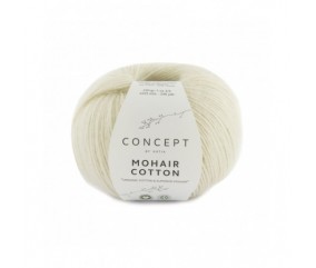 Fil à tricoter Mohair Cotton - Katia ecru sperenza