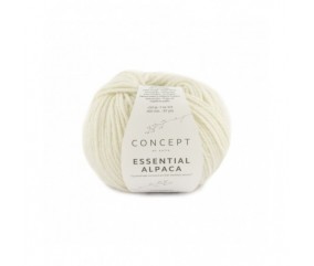 Pelote de laine et alpaga à tricoter Essential Alpaca - Katia blanc sperenza