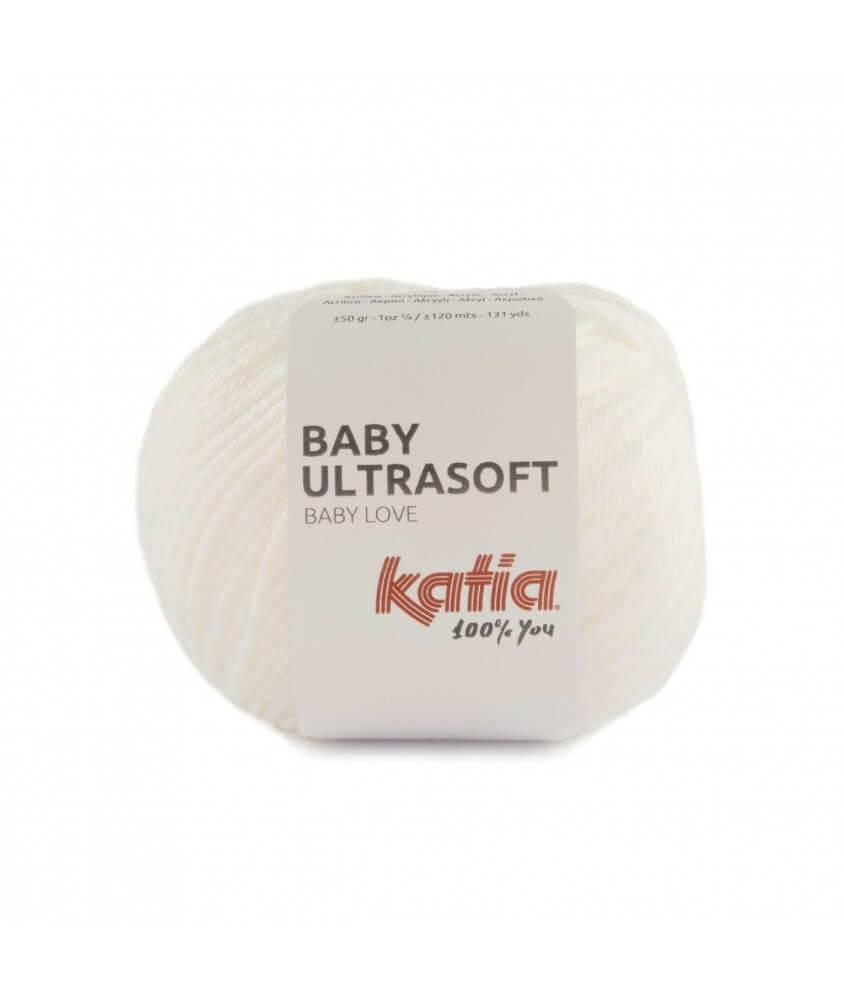 Fil à tricoter Baby Ultrasoft - Katia blanc sperenza