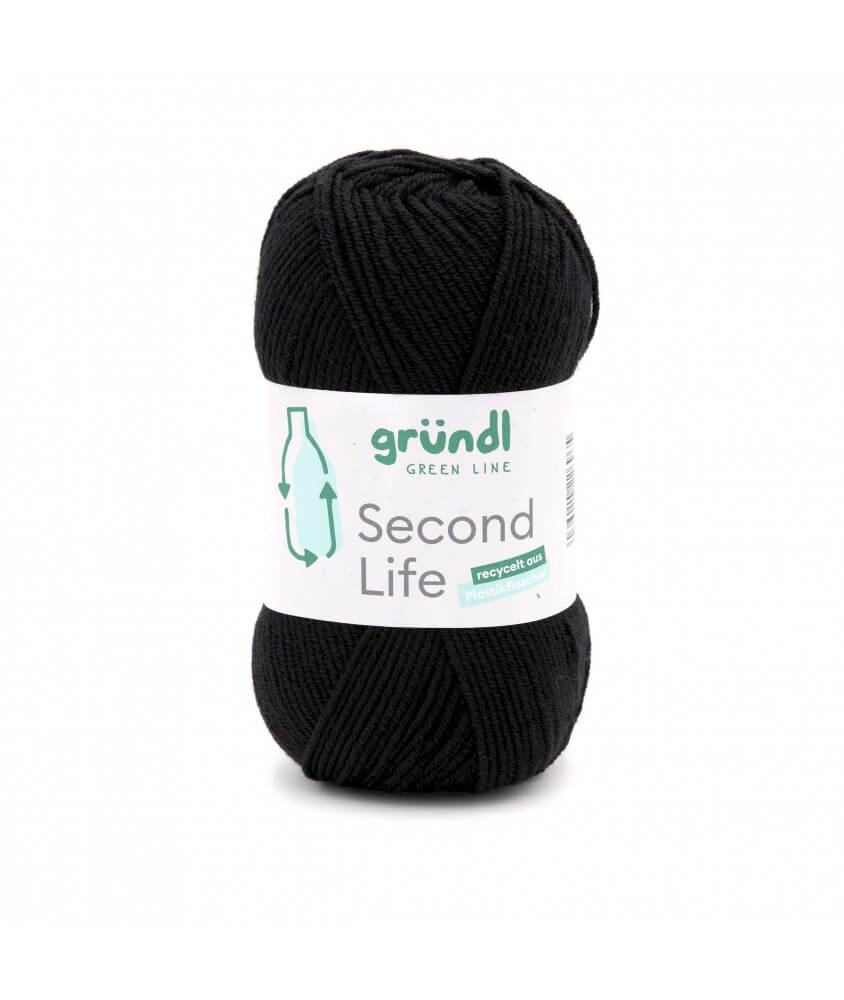 Fil à tricoter durable SECOND LIFE - Grundl - Certifié Oeko-Tex ecru 01 sperenza
