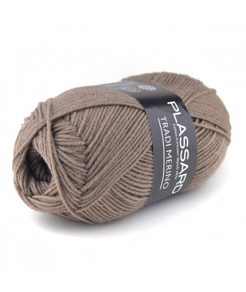 Pelote de laine à tricoter TRADI-MERINO - Plassard 83 MARRON Pelote de laine à tricoter TRADI-MERINO - Plassard 83 MARRON