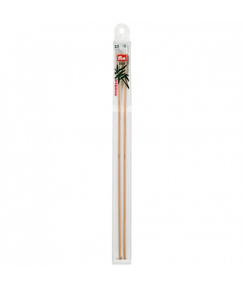 Aiguilles à tricoter à boule Bambou 33cm N°2,5 à 10 - Prym Aiguilles à tricoter à boule Bambou 33cm N°2,5 à 10 - Prym