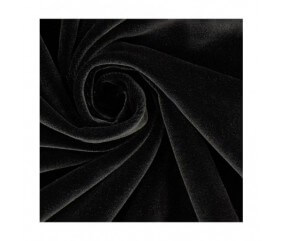 tissu velour domotex noir sperenza couture chaud coton