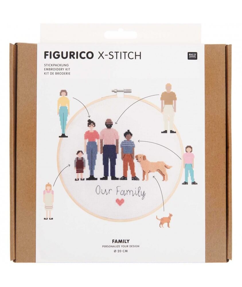 Kit de broderie Figurico Famille- Rcio Design