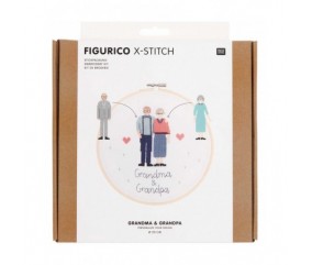 Kit de broderie Figurico Mamie et Papi - Rcio Design