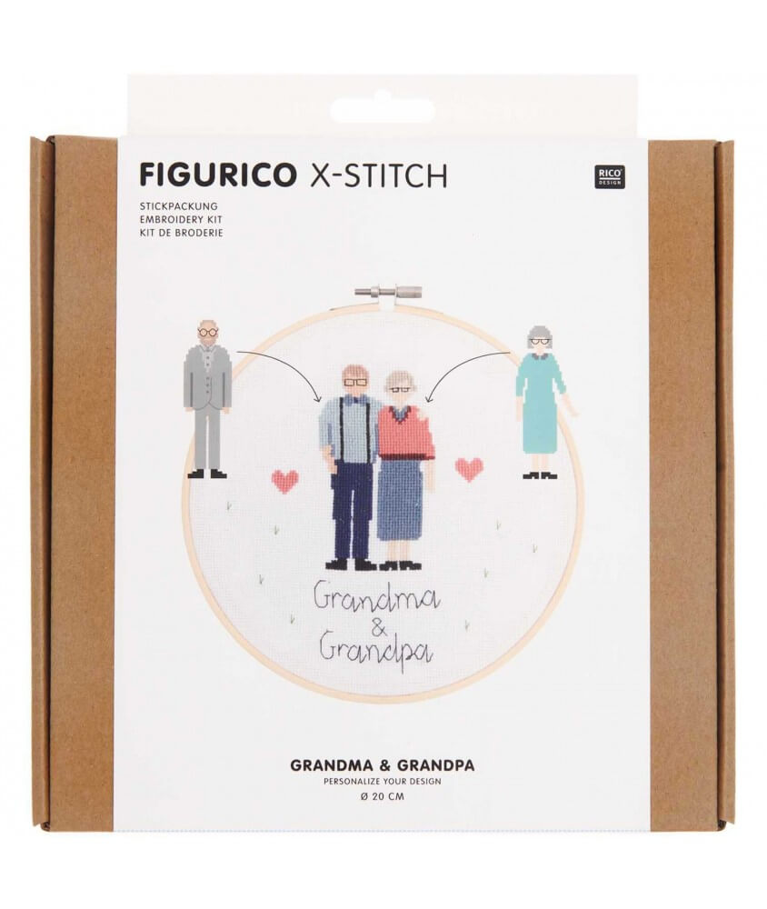 Kit de broderie Figurico Mamie et Papi - Rcio Design