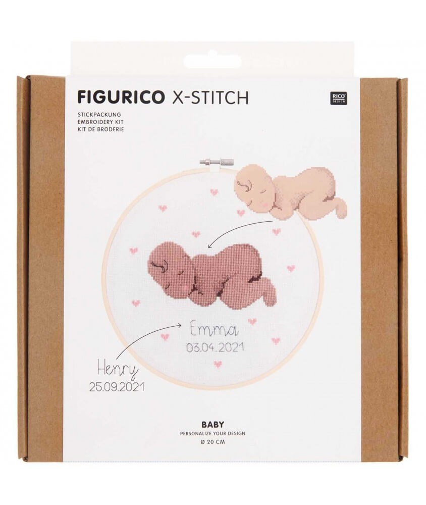 Kit de broderie Figurico Bébé - Rico Design