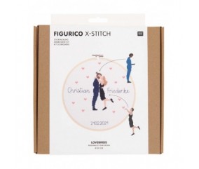 Kit de broderie Figurico Tourtereaux - Rico Design