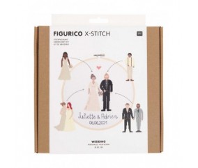 Kit de broderie Figurico Mariage - Rico Design