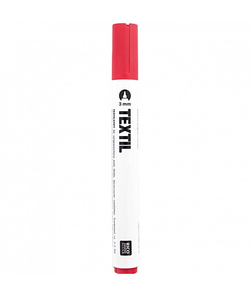 Feutres clairs pour textile - Rico Design rouge sperenza Feutres clairs pour textile - Rico Design rouge sperenza