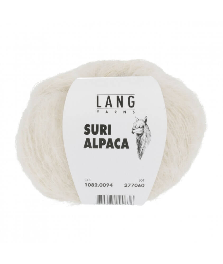Pelote de 100% Alpaga SURI ALPACA - Lang Yarns blanc sperenza