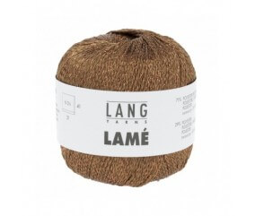 Fil brillant à tricoter LAME - Lang Yarns marron sperenza