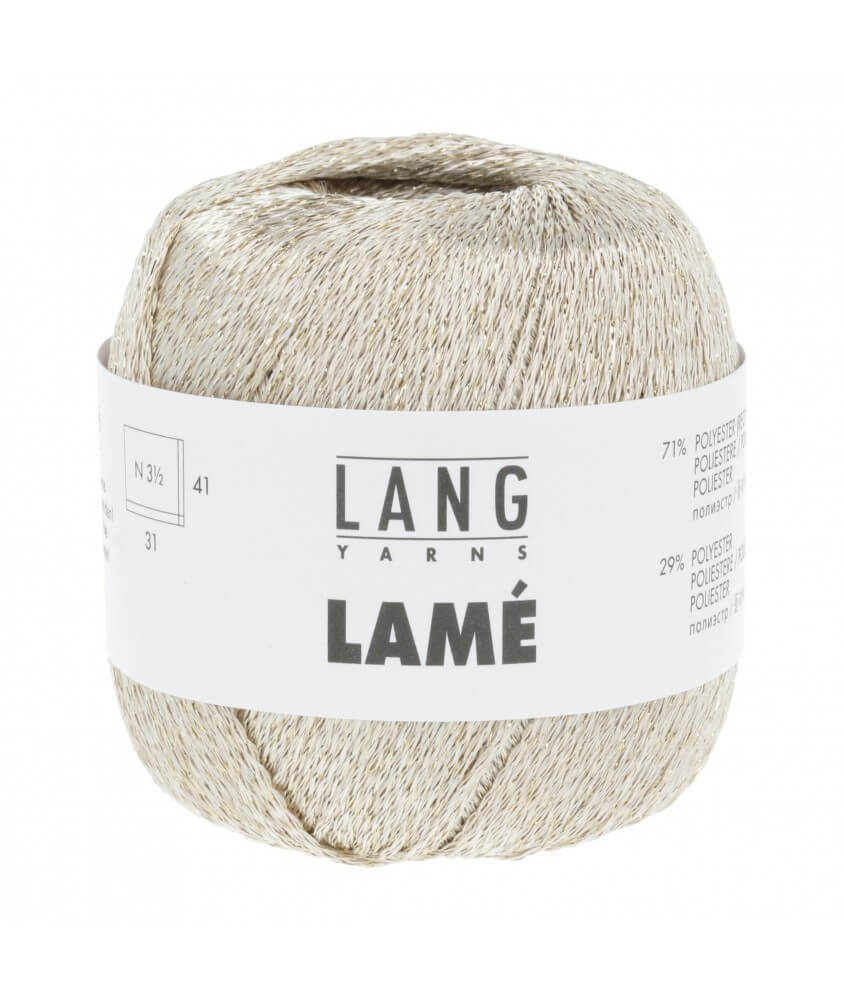 Fil brillant à tricoter LAME - Lang Yarns écru sperenza Fil brillant à tricoter LAME - Lang Yarns écru sperenza