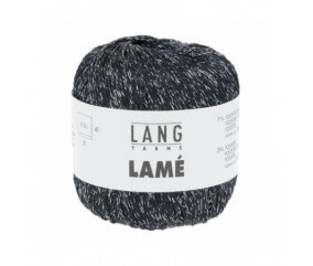 Fil brillant à tricoter LAME - Lang Yarns bleu sperenza