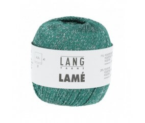 Fil brillant à tricoter LAME - Lang Yarns vert sperenza