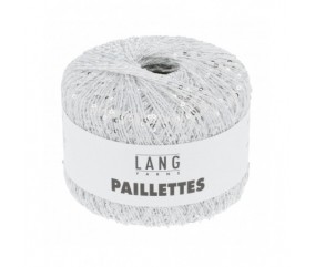 Fil complément PAILLETTES - Lang Yarns blanc sperenza