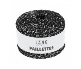 Fil complément PAILLETTES - Lang Yarns noir sperenza