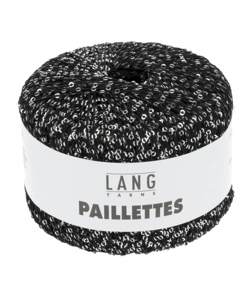 Fil complément PAILLETTES - Lang Yarns noir sperenza