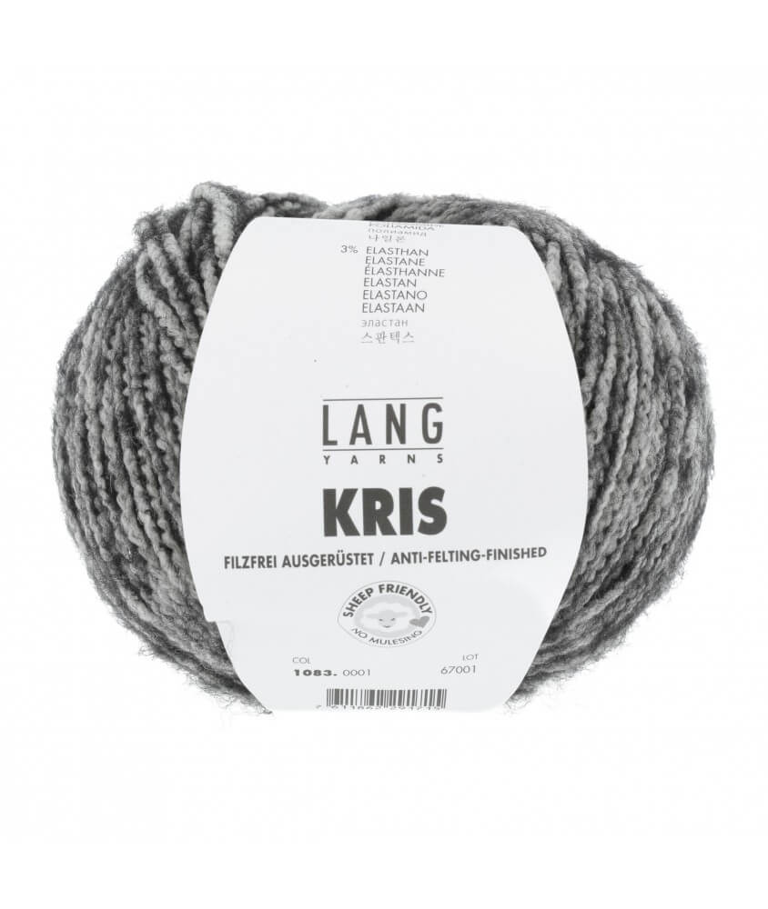 Pelote de laine KRIS - Lang Yarns noir sperenza