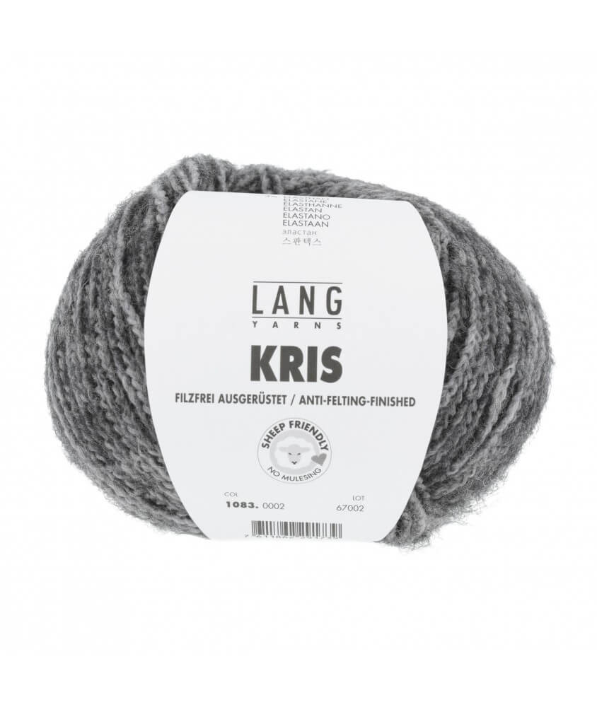 Pelote de laine KRIS - Lang Yarns gris sperenza