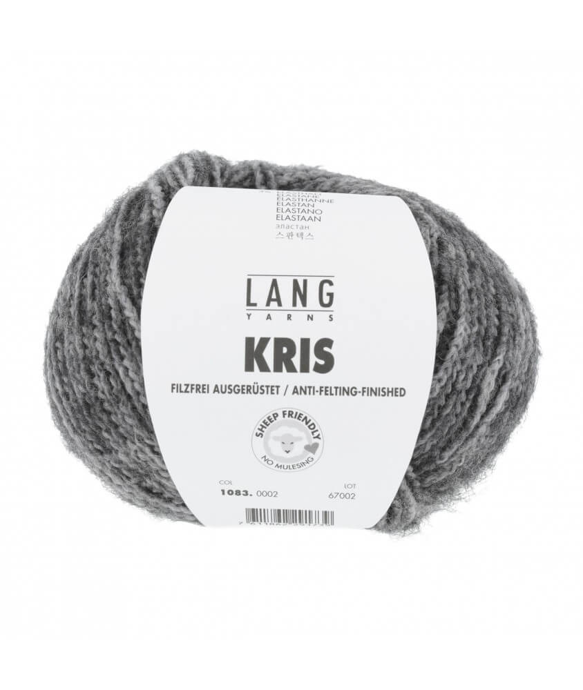 Pelote de laine KRIS - Lang Yarns gris sperenza Pelote de laine KRIS - Lang Yarns gris sperenza