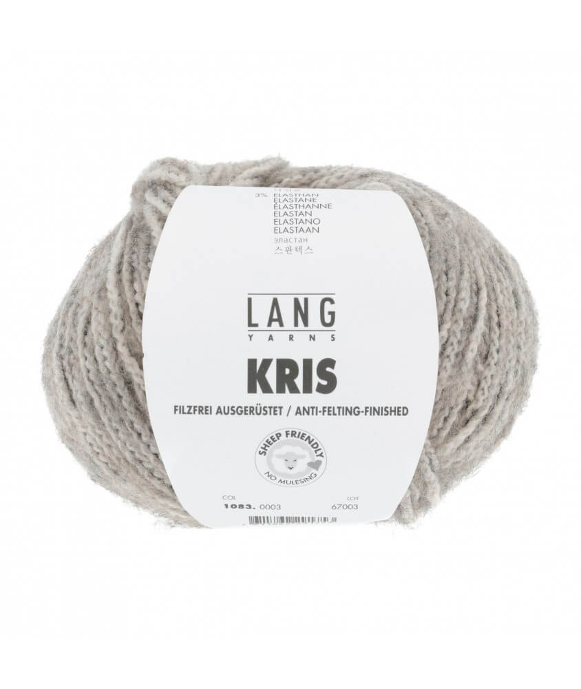 Pelote de laine KRIS - Lang Yarns gris sperenza