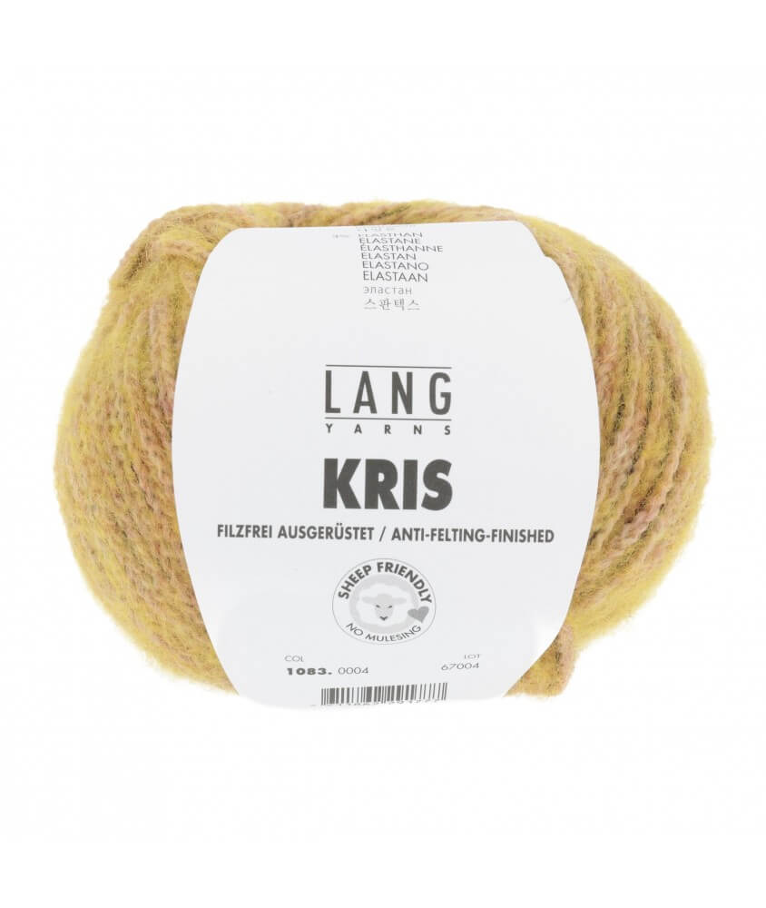 Pelote de laine KRIS - Lang Yarns jaune sperenza Pelote de laine KRIS - Lang Yarns jaune sperenza