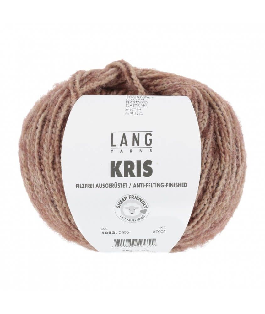 Pelote de laine KRIS - Lang Yarns marron sperenza