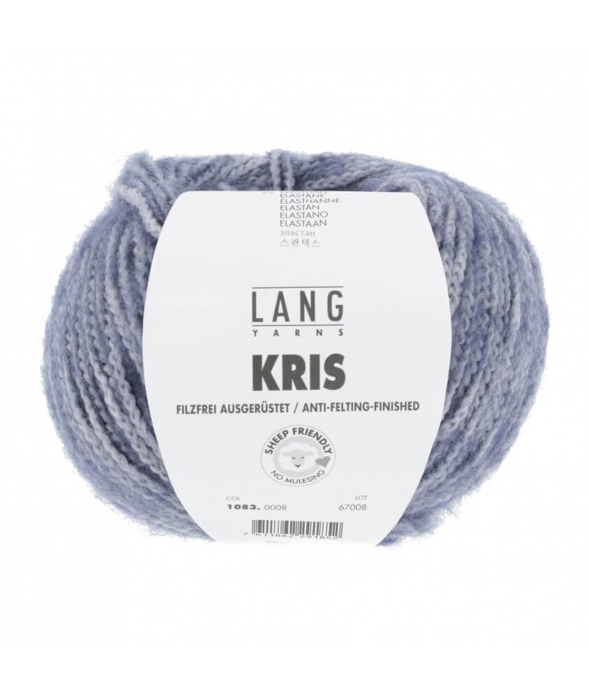 Pelote de laine KRIS - Lang Yarns violet sperenza