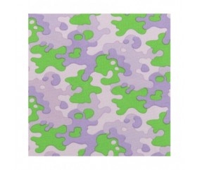 Tissu de camouflage Vert/Lilas- Rico Design