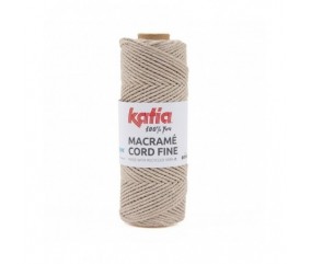 Bobine de corde recyclé Macrame Cord Fine 220 GR - Katia - certifié Oeko-Tex marron sperenza